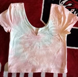 New w/ tags. Aeropostale Baby Tee. Size Medium. Tie-dyed. White. Green. Orange.